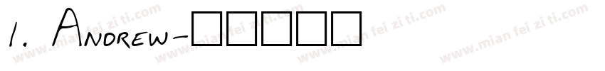 1. Andrew字体转换